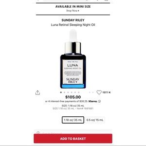 Sunday Riley Luna night sleeping oil